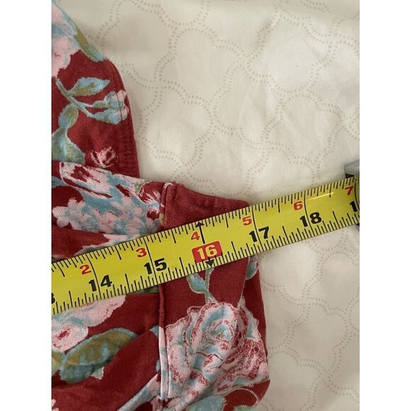 Free People Vintage Style Floral Print Swimsuit With Ruched Bust & Cross-Back - Picture 5 of 7